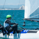 João Siemsen e Marina Arndt disputando Mundial de Nacra 17
