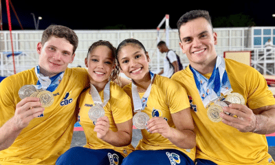 Diogo Soares, Caio Souza, Heloisa Lima no Pan-Americano de ginástica artística