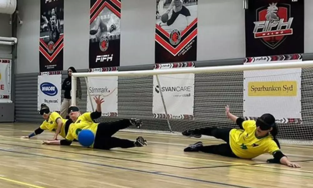 Seleção Brasileira de goalball feminino na Malmö Cup