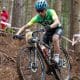 Ulan Galinski disputando a Copa do Mundo de MTB, mountain bike, paris-2024, cross country