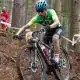 Ulan Galinski disputando a Copa do Mundo de MTB, mountain bike, paris-2024, cross country