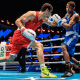 Wanderson de Oliveira, o Shuga, em ação no Pré-Olímpico Final de boxe