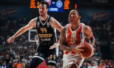 brasileiro Yago Mateus no jogo 2 das finais da ABA League, liga adriática de basquete