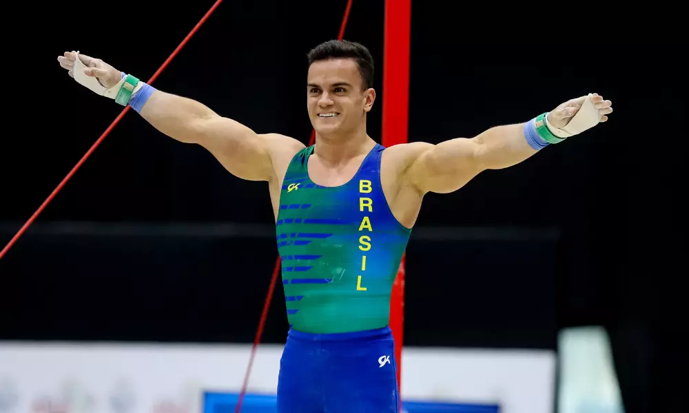 Caio Souza no Pan-Americano de ginástica artística