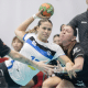jogadora do pinheiros no Sul-Centro Americano de handebol feminino. Clube paulista e nacional estão na semifinal