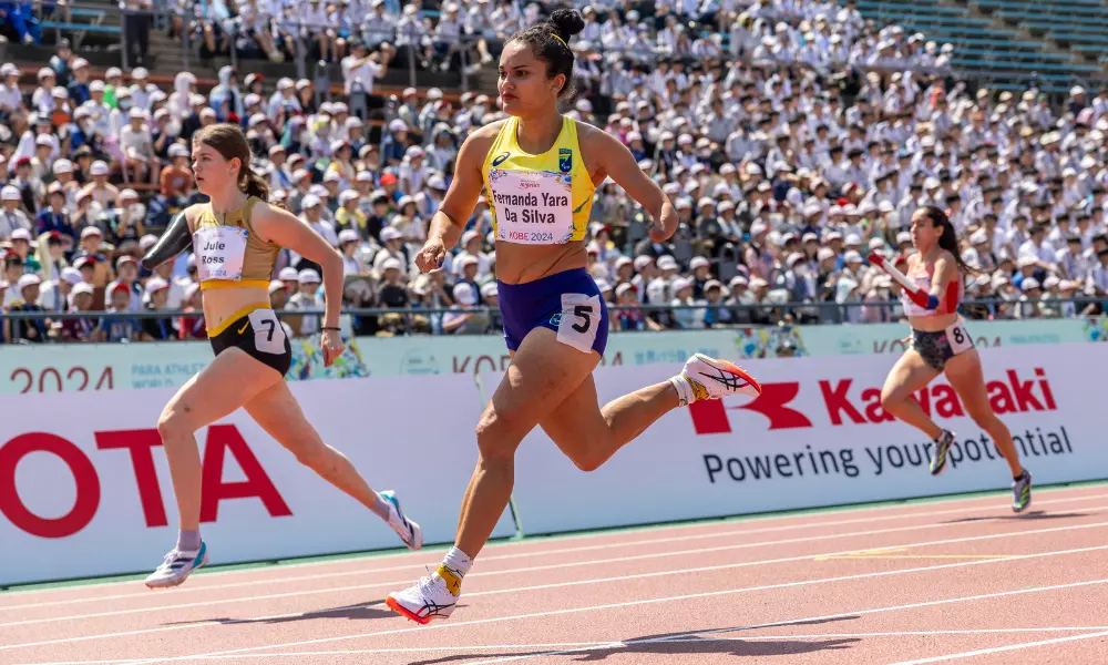 Fernanda Yara corre os 400m no Mundial de Atletismo Paralímpico