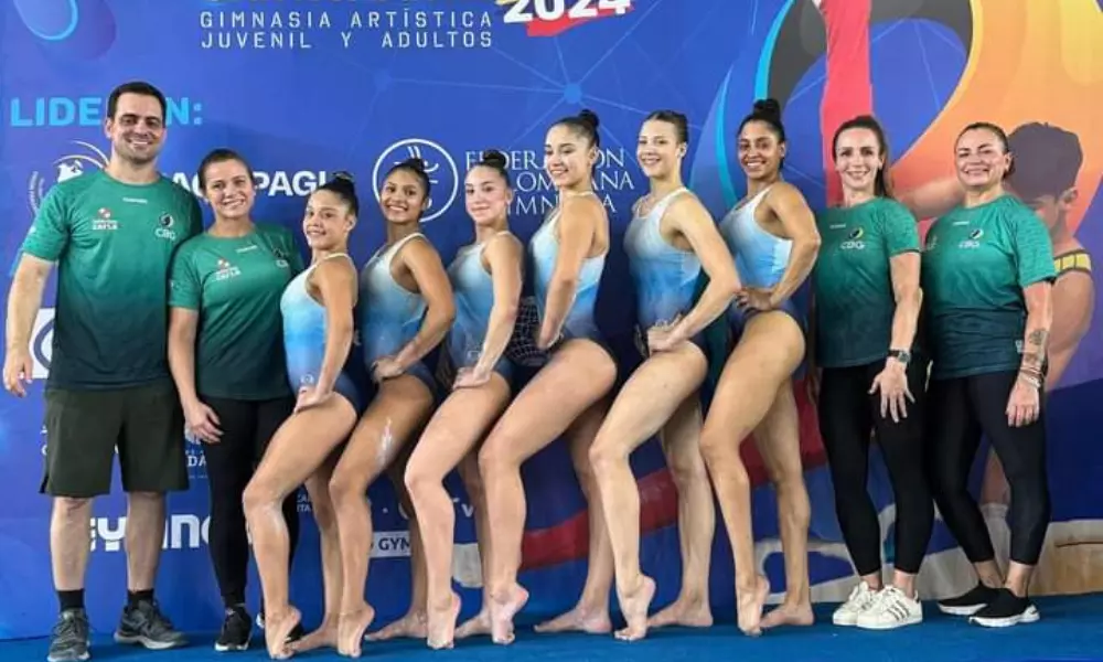 Time FEMININO do Brasil no pan-americano de ginástica artísica
