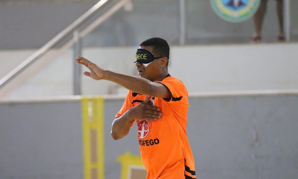 Futebol de cegos Acelgo e Uniace Centro-Norte final
