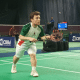 Vitor Tavares durante disputa do Nacional de parabadminton