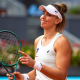 Bia Haddad Maia com cara de frustração no WTA 500 de Bad Homburg