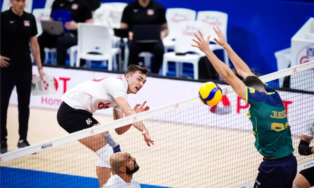 Brasil e Canadá na Liga das Nações de vôlei masculino