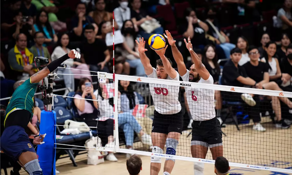 Brasil e Canadá na Liga das Nações de vôlei masculino