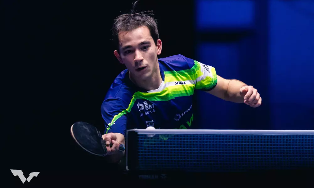 Hugo Calderano no WTT Contender de Lubljana
