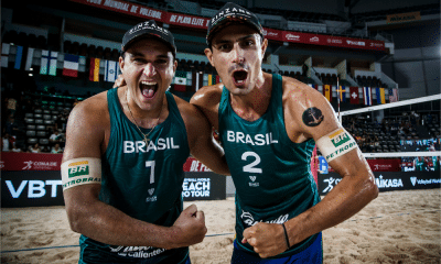 André e George Foto: Divulgação/FIVB