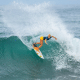 Tatiana Weston-Webb em ação na etapa de El Salvador do Circuito Mundial de surfe (Foto: WSL)