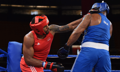 Luta entre Abner Teixeira e Joel Ramos no acima de 92kg do Grand Prix Internacional, ambos atletas do Brasil (Foto: Lázaro Viana/@lazarovianafoto)
