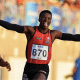 Felipe Bardi comemorando na final da prova dos 100m do Troféu Brasil (Wagner Carmo/CBAt)