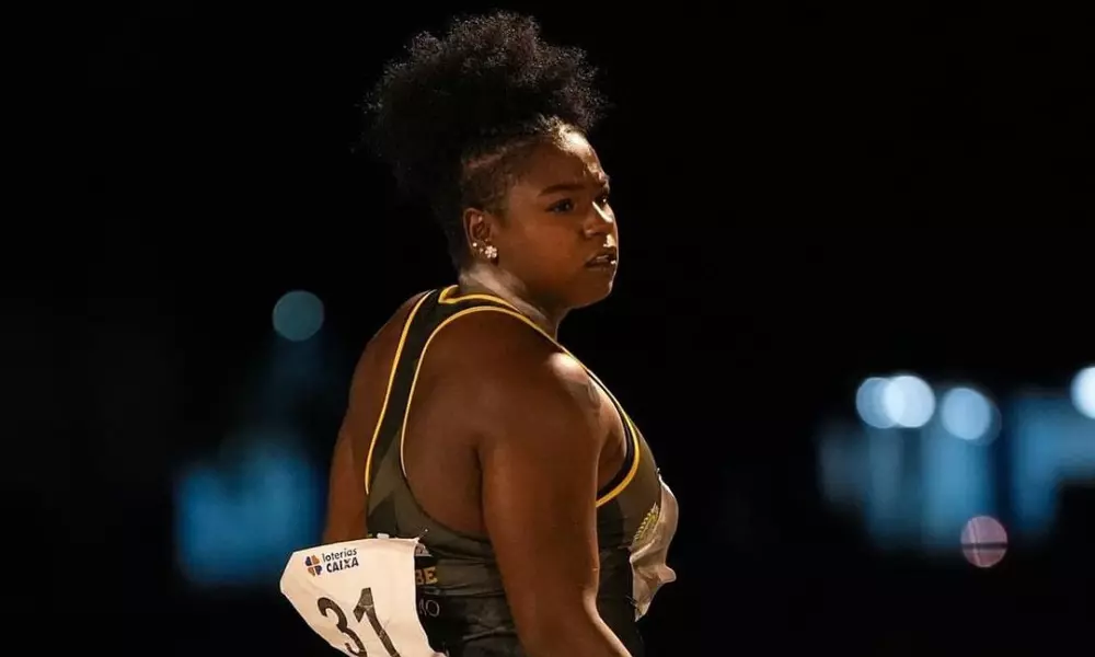 Ana Caroline da Silva. duas vezes medalhista de ouro no Troféu Brasil (Wagner Carmo/CBAt)