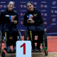 Cátia e Joyce Oliveira em Aberto de tênis de mesa