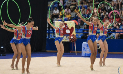 Conjunto juvenil do Brasil no Campeonato Pan-Americano de ginástica rítmica
