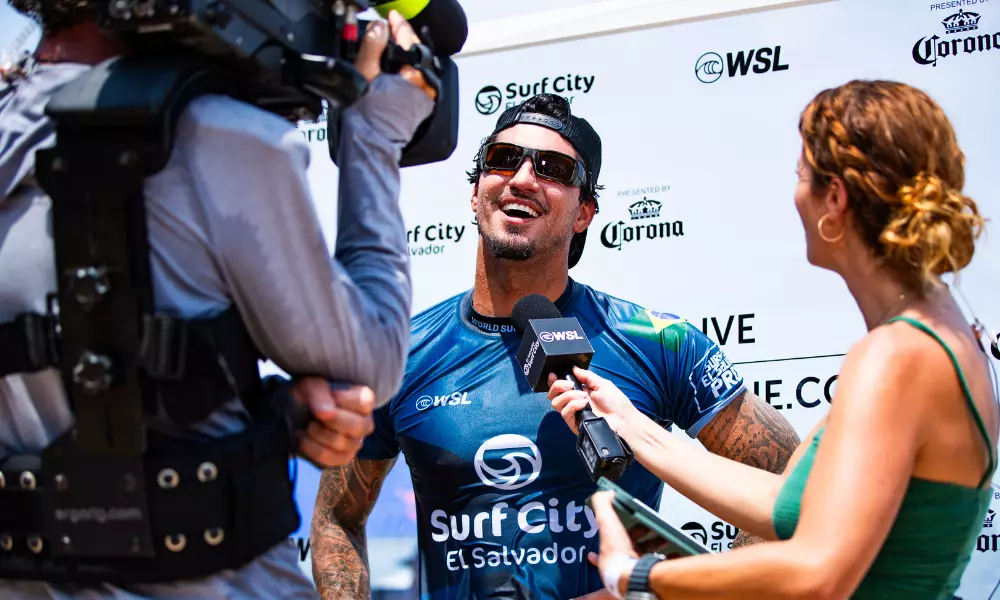 Gabriel Medina na etapa de El Salvador da WSL