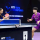 Giulia Takahashi e Leonardo Iizuka em ação no WTT Youth Star Contender Lima