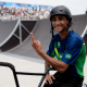 Gustavo Bala Loka no ciclismo BMX freestyle park no OQS de Budapeste