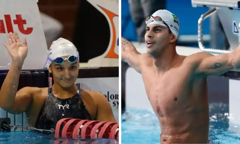 Maria Fernanda Costa e Guilherme Costa são as maiores esperanças da natação do Brasil nos Jogos Olímpicos de Paris-2024