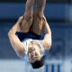 Rayan Castro compete no Campeonato brasileiro de ginástica de trampolim