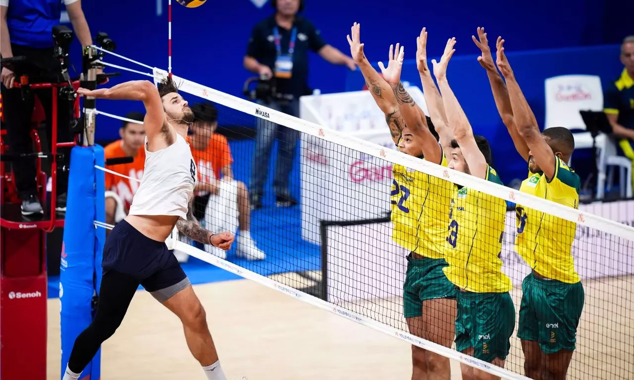 Brasil Estados Unidos EUA VNL Liga das Nações de vôlei masculino