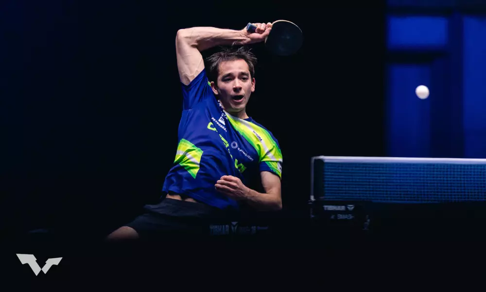 Hugo Calderano na final do WTT Star Contender de Ljubljana