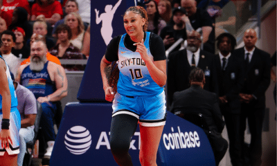 Kamilla Cardoso em jogo do Chicago Sky contra o Indiana Fever na WNBA