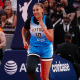 Kamilla Cardoso em jogo do Chicago Sky contra o Indiana Fever na WNBA