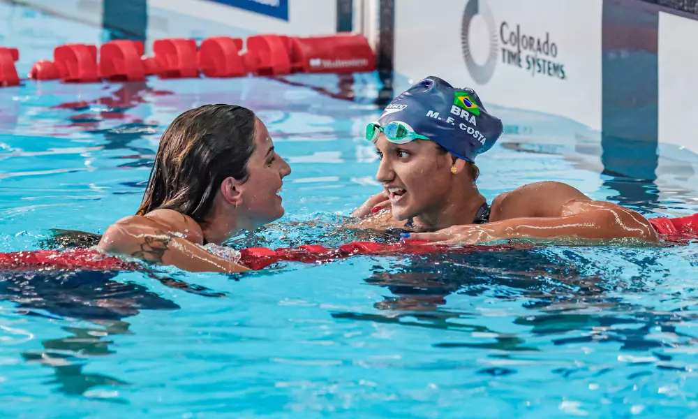 Mafe Costa e Gabrielle Roncatto nos 400m livre nos Jogos Olímpicos Paris-2024