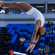Rebeca Andrade no Troféu Brasil. Ela irá competir daqui um mês nos Jogos Olímpicos Paris-2024