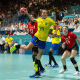 Patrícia Matieli em ação contra a Espanha pelo handebol feminino de Paris-2024