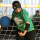 Ismac em quadra no Regional Centro-Norte de goalball (Foto: Renan Cacioli/ CBDV)