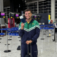 Pepê Gonçalves embarcando para os Jogos Olímpicos de Paris-2024 (Divulgação/MPC Rio Comunicação)