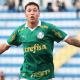 Comemoração do centroavante Thalys na vitória do Palmeiras sobre o Botafogo pelo Brasileiro Sub-20 (Foto: Fabio Menotti/Palmeiras)