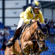 Yuri Mansur, cavaleiro brasileiro competindo em um torneio europeu (Foto: Luis Ruas/CBH)