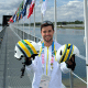 Pepê Gonçalves faz homenagem à Ayrton Senna nos Jogos Olímpicos de Paris-2024 (Divulgação/MPC Rio Comunicação)