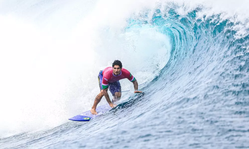 Gabriel Medina em ação nos Jogos Olímpicos de Paris-2024 (William Lucas/COB)