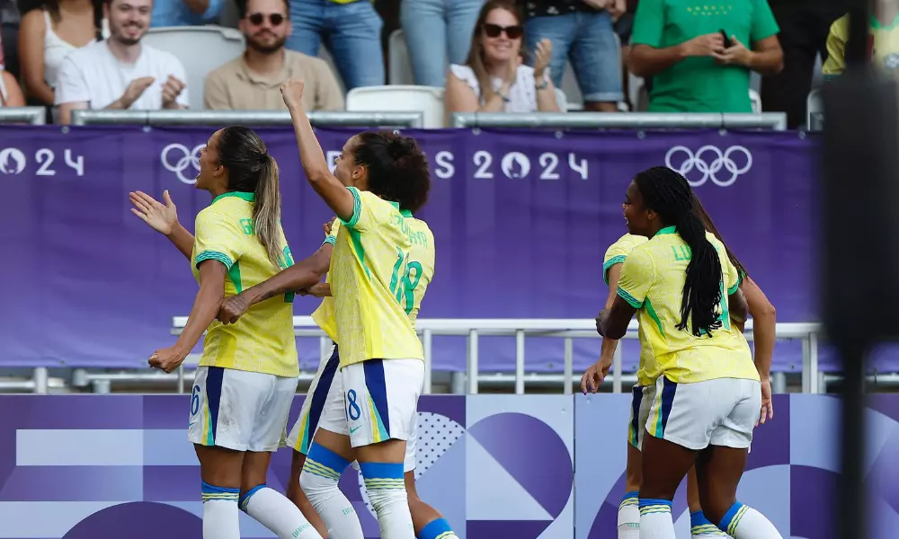 Gabi Nunes em Brasil x Nigéria - futebol feminino jogos de paris-2024