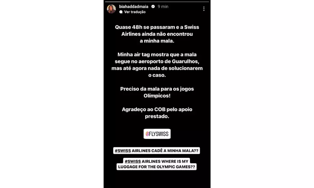 Insta da Bia Haddad maia
