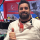 Jovane Guissone sorri para foto após medalha de bronze na Copa do Mundo de esgrima em cadeira de rodas