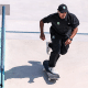 Kelvin Hoefler em ação na final do skate street masculino dos Jogos Olímpicos de Paris-2024