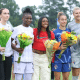 Kerolin recebendo homenagem em North Carolina Courage x Racing Racing Louisville pela NWSL