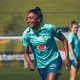Kerolin em treino da Seleção Feminina de futebol na Granja Comary
