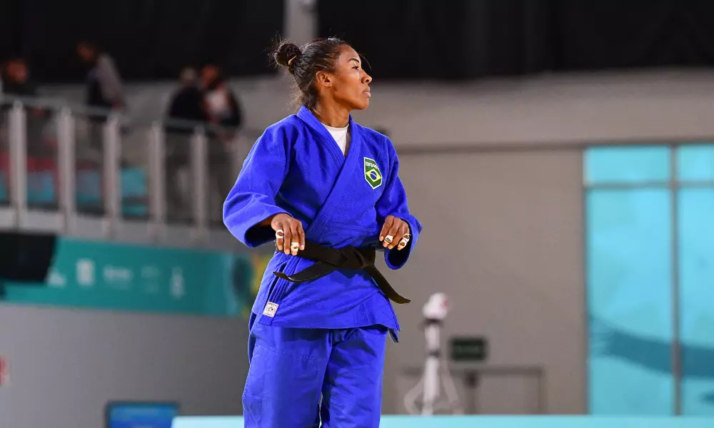 Ketleyn Quadros no judô dos Jogos Olímpicos de Paris-2024