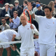 Marcelo Melo e Rafael Matos em ação no Grand Slam de Wimbledon